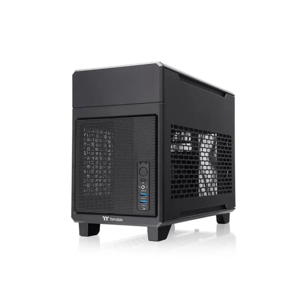Thermaltake TR100 Mini-ITX Dual-Chamber Small Form Factor PC Case with Included PCIe 4.0 Riser Cable