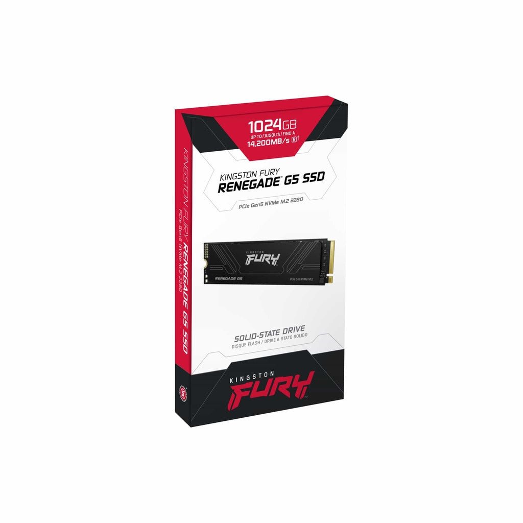 Kingston FURY Renegade G5 1TB PCIe 5.0 NVMe M.2 2280 Internal Solid State Drive