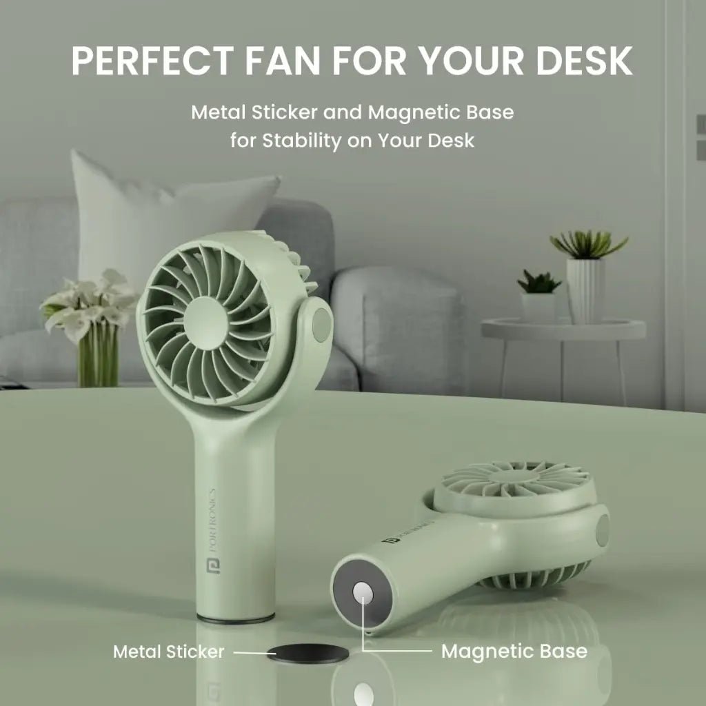 Portronics Toofan Mini POR 1927 Portable Rechargeable Handheld Pocket Fan