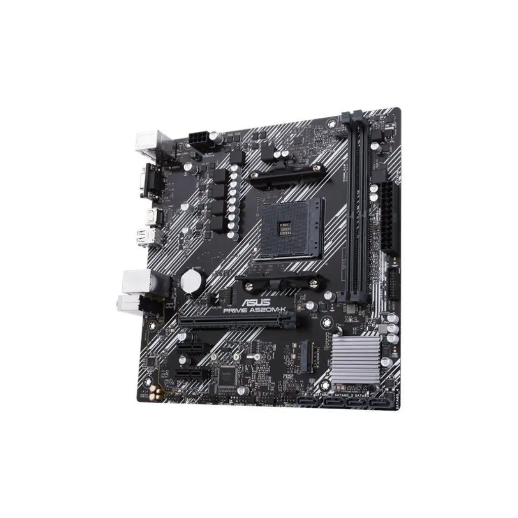 ASUS Prime A520M-K AMD AM4 Socket Micro ATX Motherboard with PCIe 3.0, HDMI, D-Sub, and SATA 6Gbps