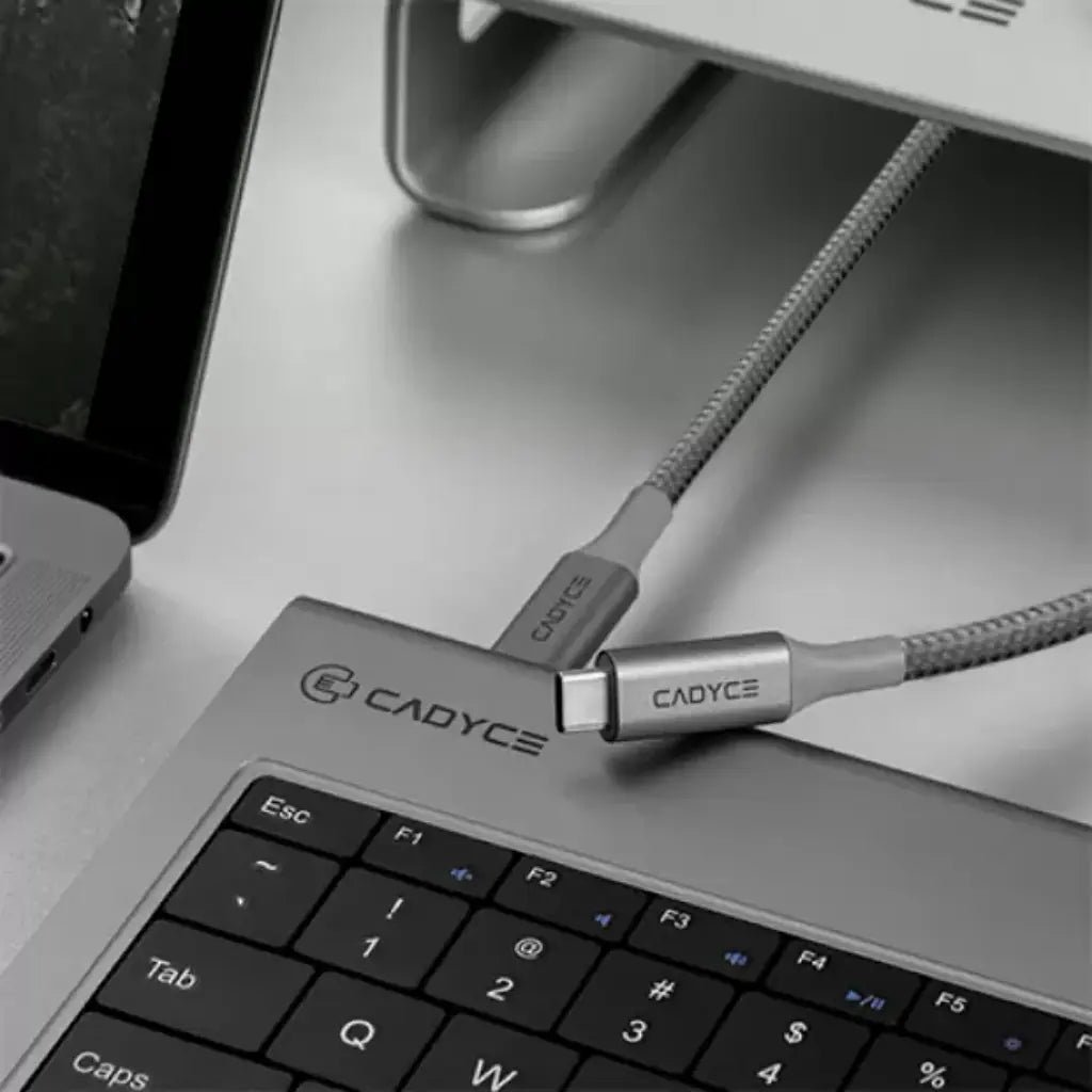 Cadyce CA-C2C 1.2M USB-C to USB-C Fast Sync & Charge Cable - CADMiUM Space Gray