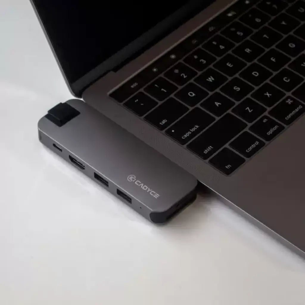 Cadyce CA-DUCDG Dual USB-C Docking Station with 4K HDMI, Gigabit Ethernet, USB 3.0, and 100W Power Delivery