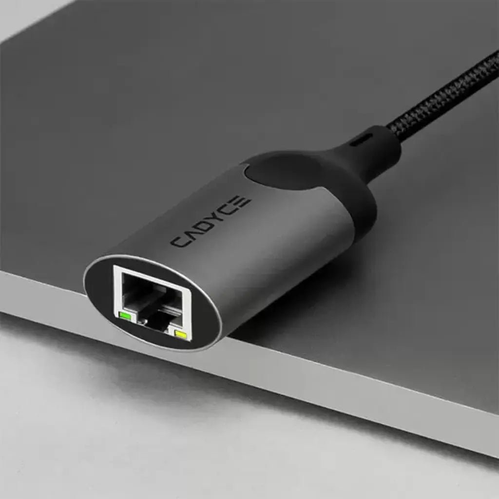 Cadyce CA-U2E USB 2.0 to Fast Ethernet Network Adapter (10/100Mbps) - Compatible with Windows, Mac, Linux, and Android