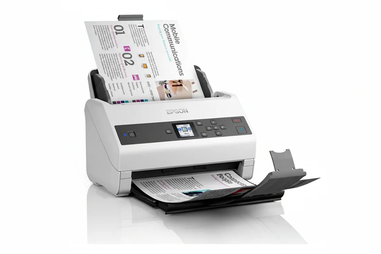 Epson WorkForce DS-870 High-Speed A4 Duplex Sheet-fed Document Scanner with 100-Sheet ADF