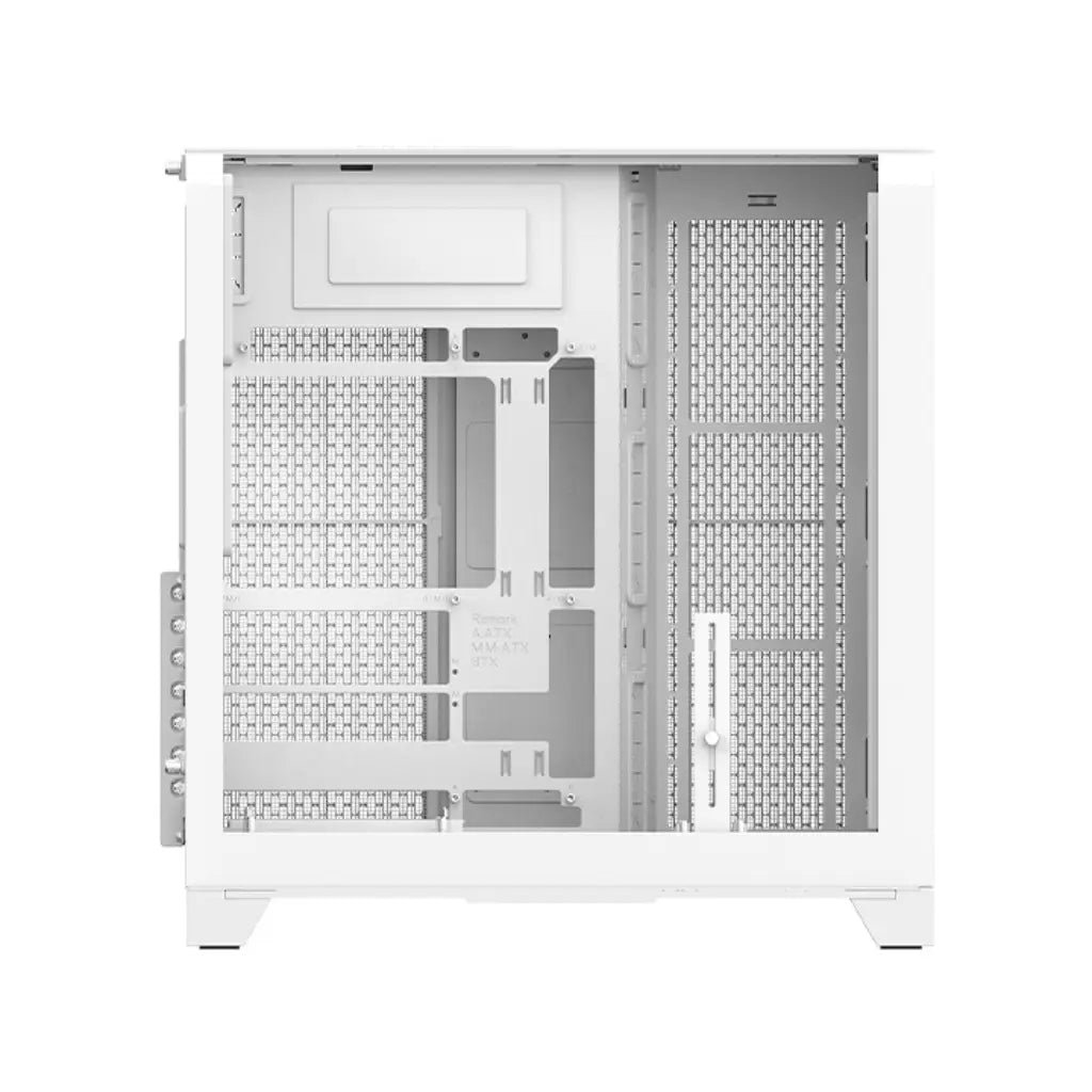Thermaltake View 390 Air Snow ATX Mid Tower PC Case with Curved Tempered Glass and High-Airflow Mesh Front Panel