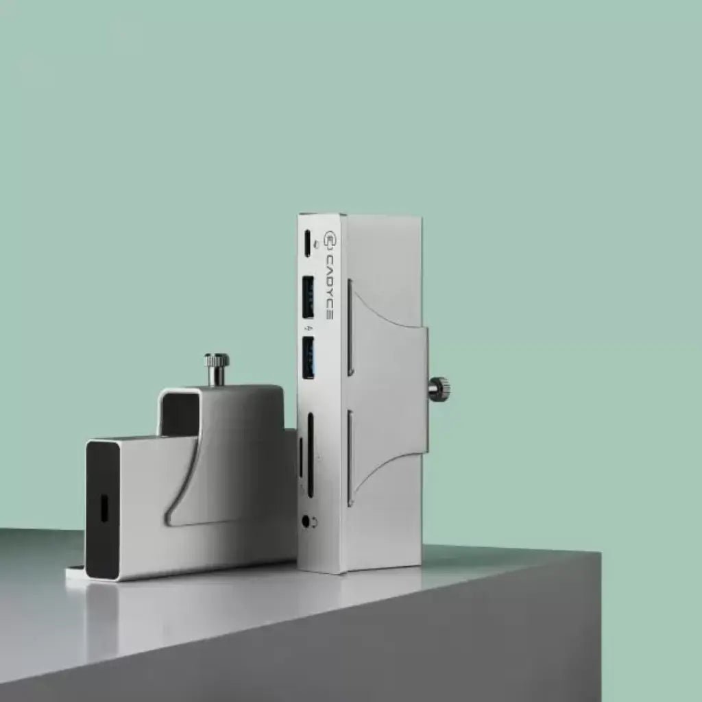 Cadyce CA-CLMFT USB-C ClampFit Docking Station with HDMI, Dual USB 3.0, SD/mSD Card Slots, and 45W Power Delivery