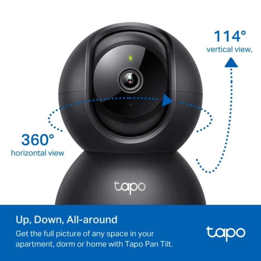 TP-Link Tapo C201 1080p Full HD Pan/Tilt Wi-Fi Indoor Security Camera with Night Vision and Two-Way Audio