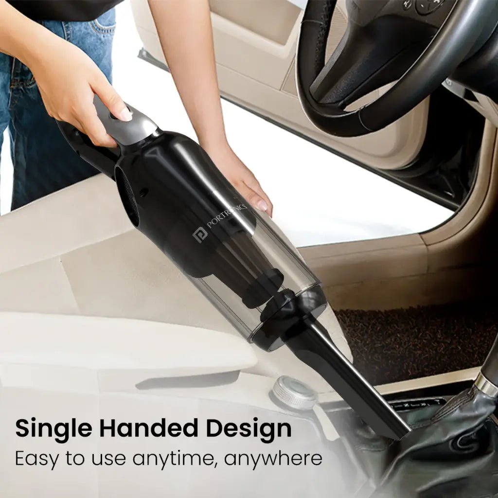 Portronics Mopcop 3 (POR 2837) Portable Rechargeable Handheld Vacuum Cleaner for Home and Car