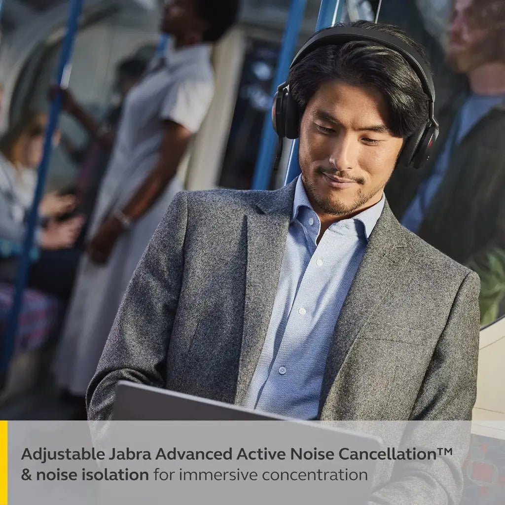Jabra Evolve2 75 Professional Wireless Noise-Canceling Headset with USB-C Bluetooth Adapter