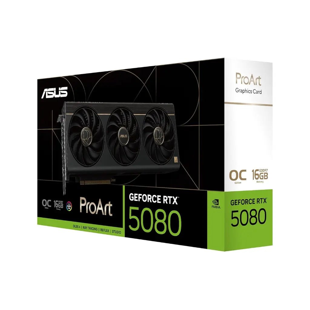 ASUS ProArt NVIDIA GeForce RTX 5080 OC Edition 16GB GDDR7 Graphics Card