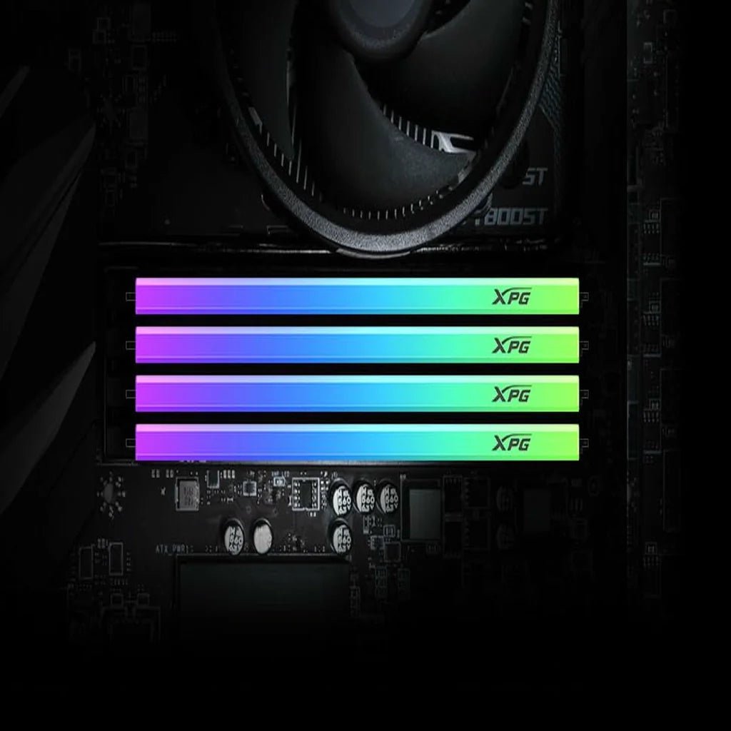 XPG SPECTRIX D35G RGB 64GB (2x32GB) DDR4 3200MHz CL18 Low-Profile Gaming Desktop RAM Kit - Black