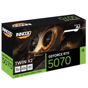 INNO3D NVIDIA GeForce RTX 5070 TWIN X2 12GB GDDR7 Graphics Card - Black Edition