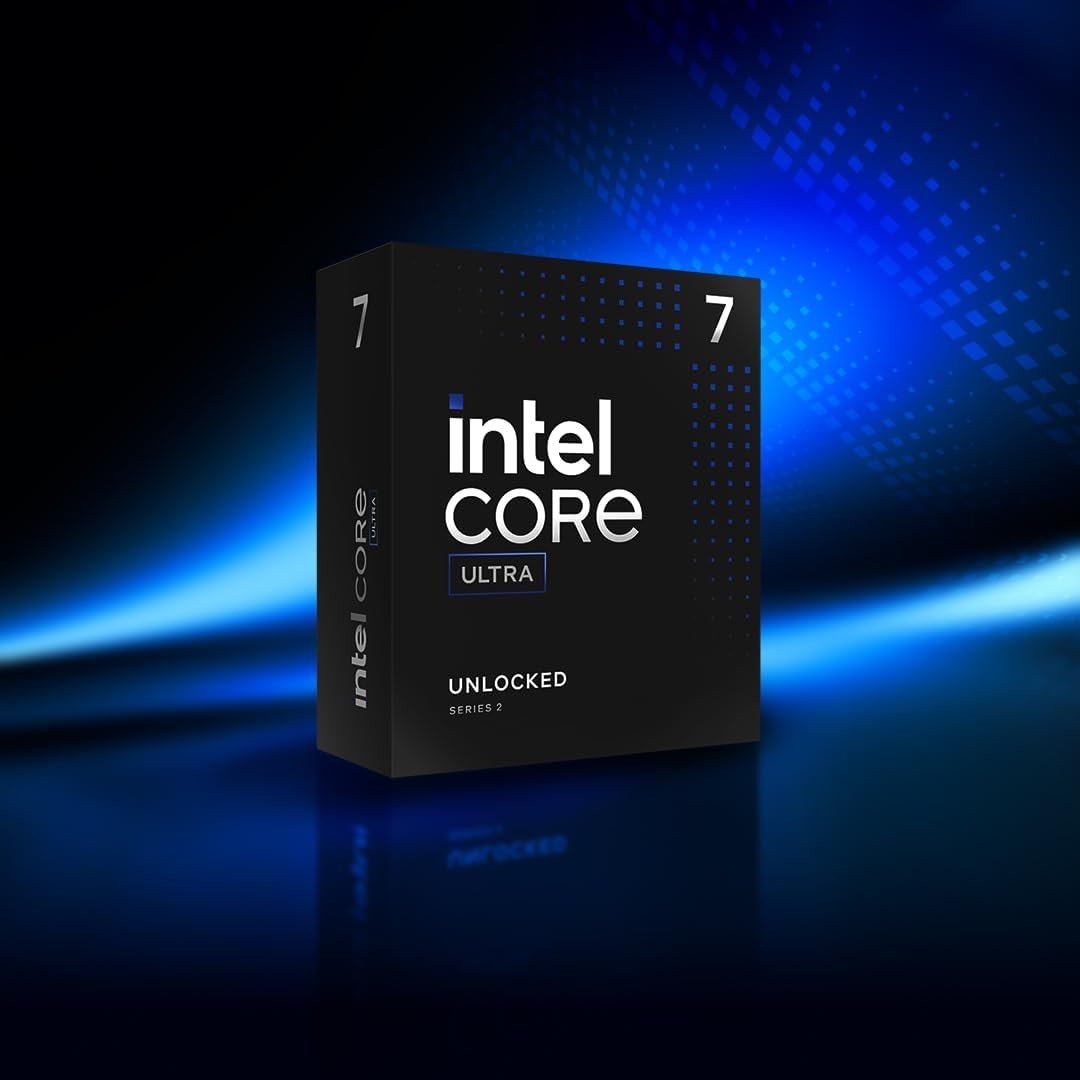 Intel Core Ultra 7 265KF Desktop Processor, 20 Cores, 20 Threads, 3.9GHz, LGA1851 Socket, 30MB Cache