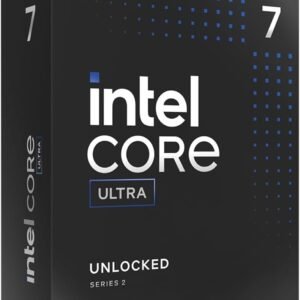Intel Core Ultra 7 265K Desktop Processor, 20 Cores, 20 Threads, 3.9GHz, LGA1851 Socket, 30MB Cache