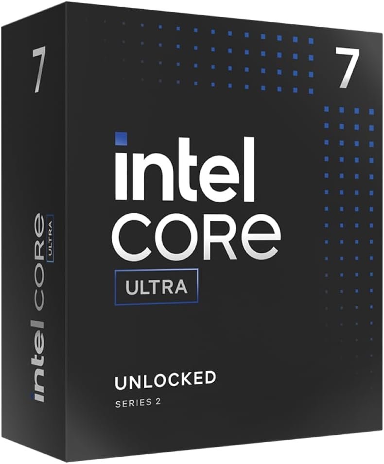 Intel Core Ultra 7 265KF Desktop Processor, 20 Cores, 20 Threads, 3.9GHz, LGA1851 Socket, 30MB Cache