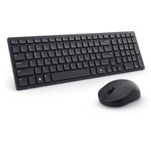 Dell Pro KM555 Wireless Compact Silent Keyboard and Mouse Combo - Ergonomic Productivity Set