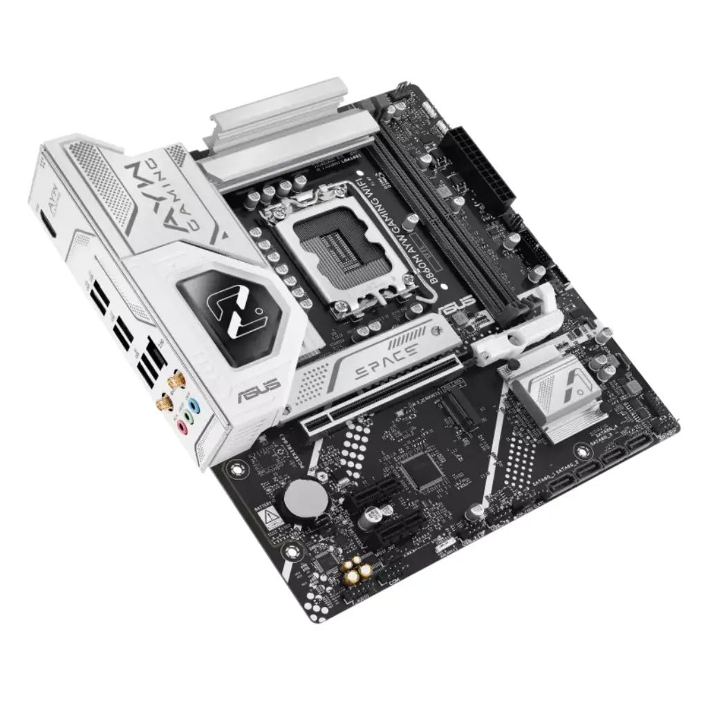 ASUS B860M AYW GAMING WIFI Motherboard - LGA1851, DDR5, microATX, WiFi 6
