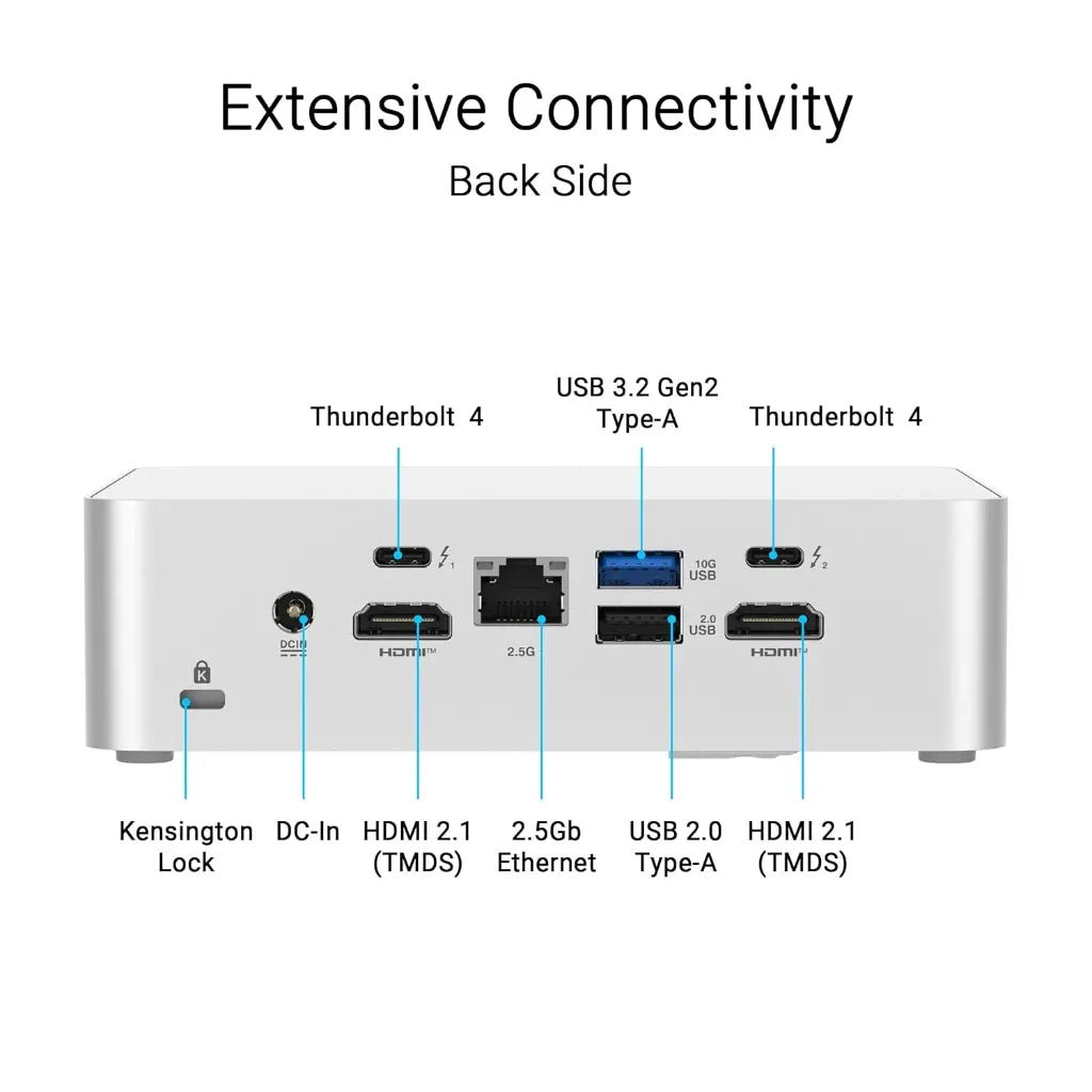 ASUS NUC 15 Pro+ AI Mini PC Kit - Intel Core Ultra 9 285H, Intel Arc Graphics, Wi-Fi 7, 2.5G LAN, Dual Thunderbolt 4 Barebone
