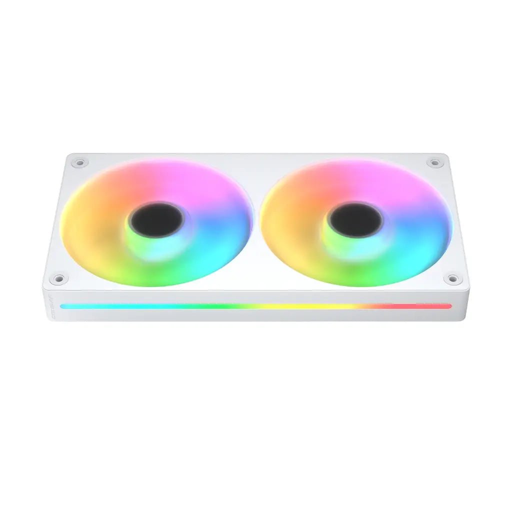 Cougar Poseidon Vistek Pro 360mm ARGB AIO Liquid CPU Cooler with 3.95-Inch IPS LCD Screen - White Edition