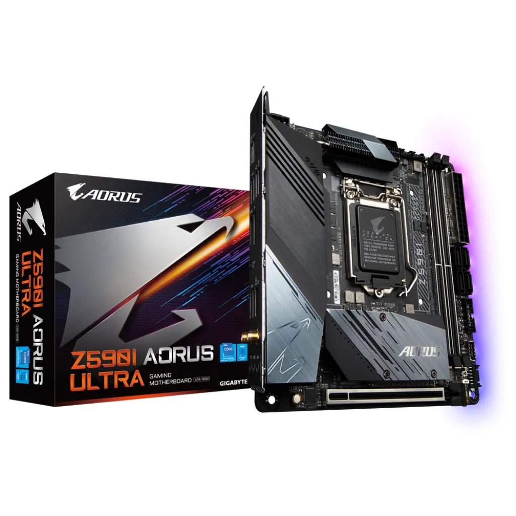 Gigabyte Z590I AORUS ULTRA Intel Z590 LGA1200 DDR4 Mini-ITX Gaming Motherboard