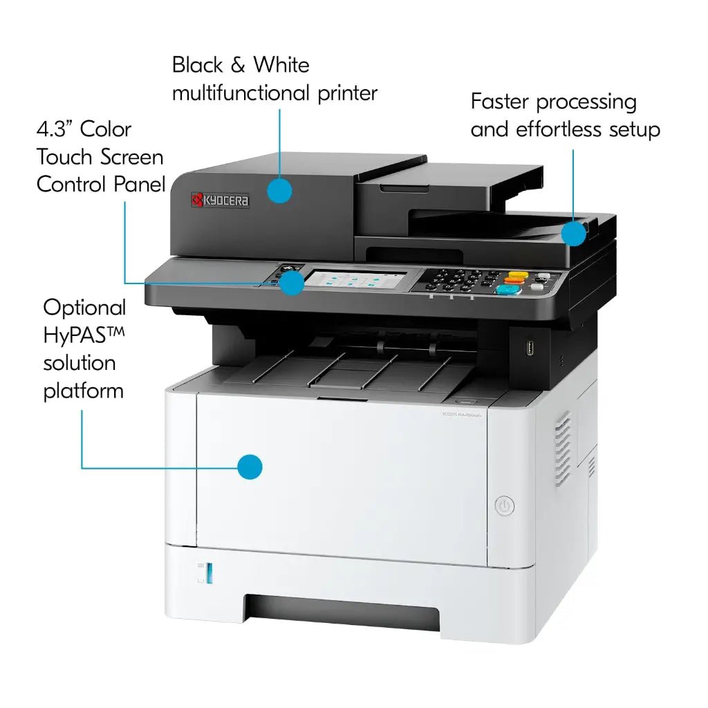 Kyocera ECOSYS MA4000wifx Wireless A4 Monochrome Multifunction Laser Printer with Duplex Printing and Fax