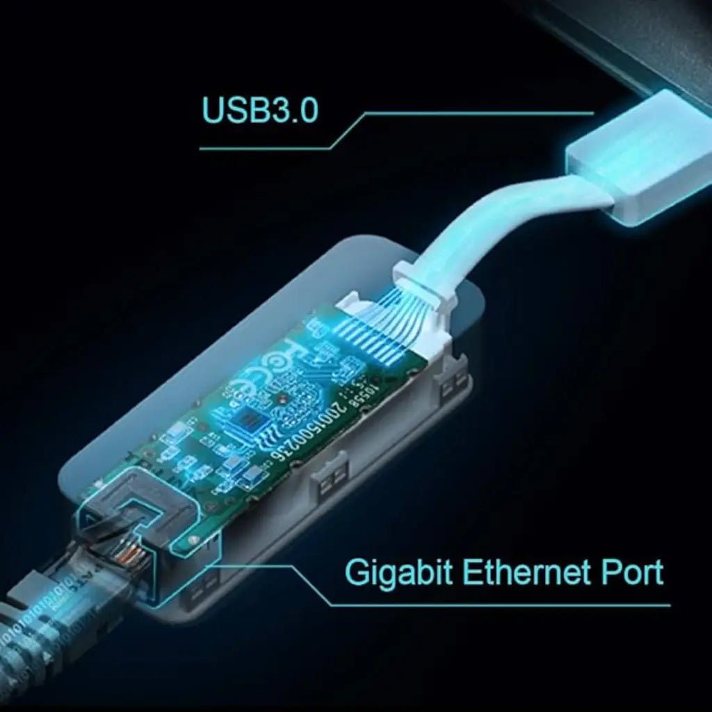 TP-Link UE300 USB 3.0 to Gigabit Ethernet Network Adapter, 1000 Mbps High-Speed Data Transfer