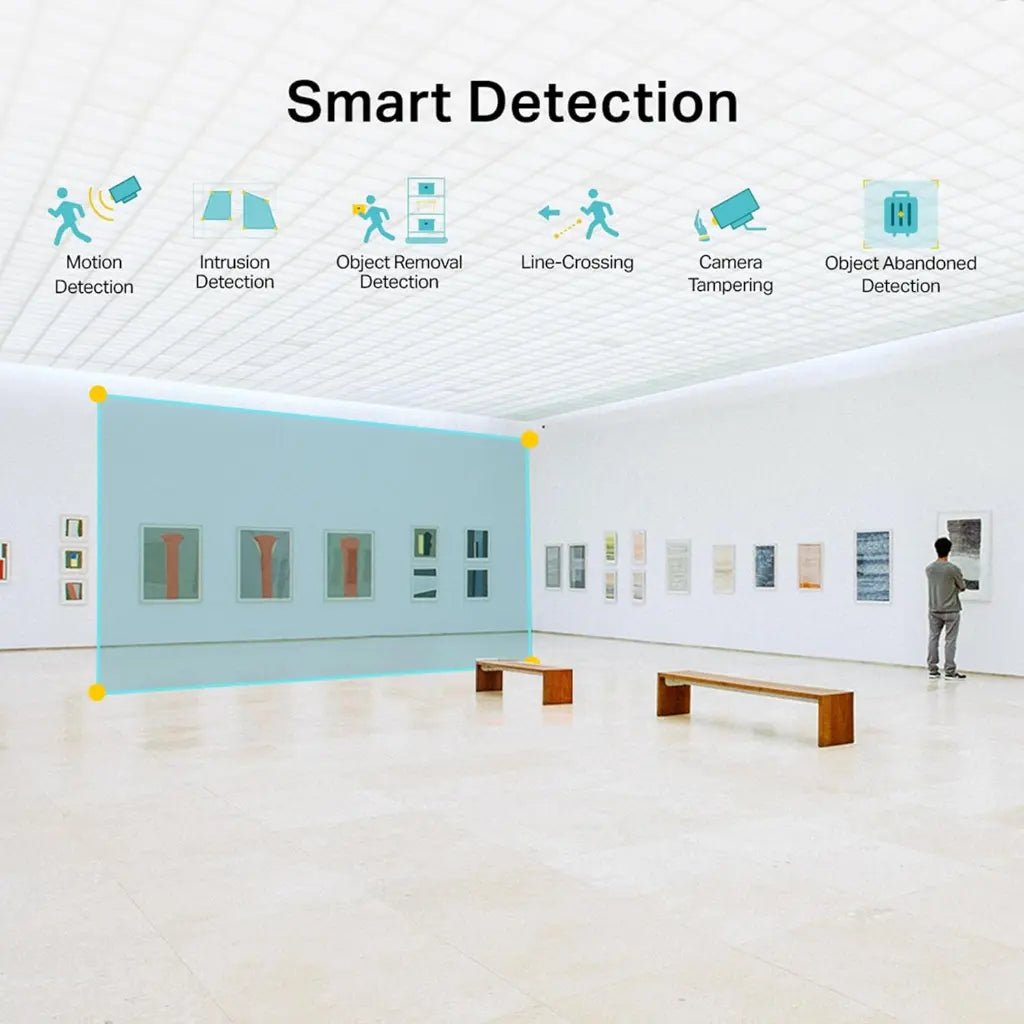 TP-Link VIGI C220I 2MP IR Dome Network Camera with AI Detection, IK10 Vandal-Proof, IP67 Weatherproof, 2.8mm Lens