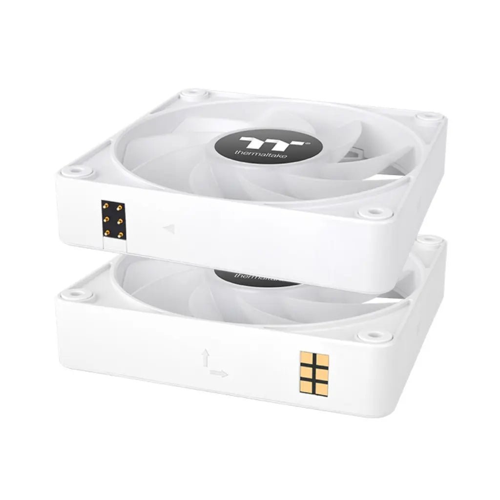 Thermaltake CT140 EX Reverse ARGB 140mm PWM Case Fan 3-Pack - White