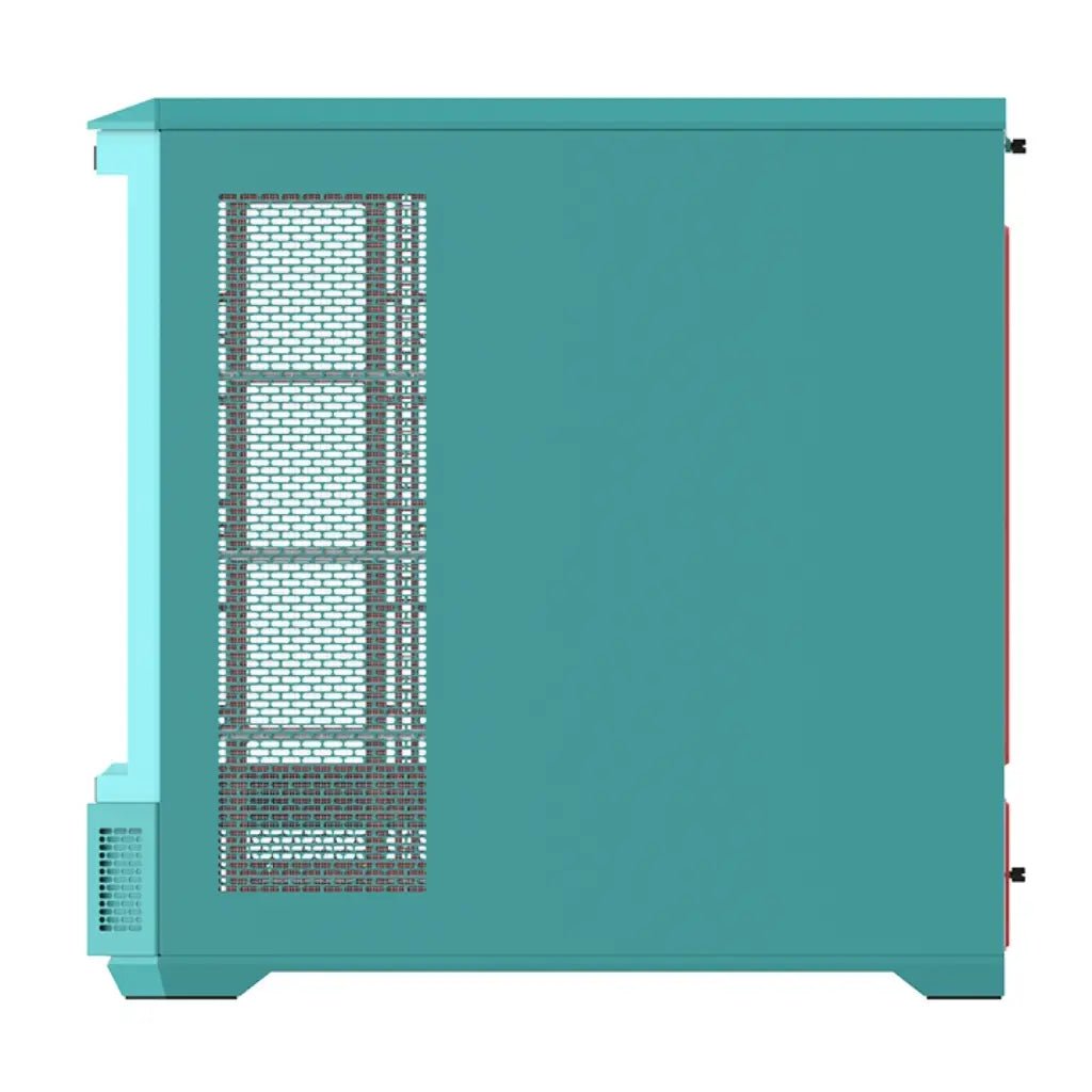 Thermaltake View 600 TG E-ATX Full Tower PC Case with 4 Tempered Glass Panels - Mint Strawberry Edition