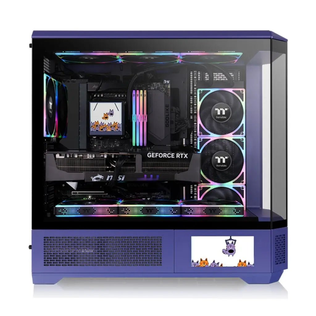 Thermaltake 6.0-inch TFT-LCD Side Panel Display Kit for View 600 TG Case, 1480x720 Resolution - Future Dusk Edition