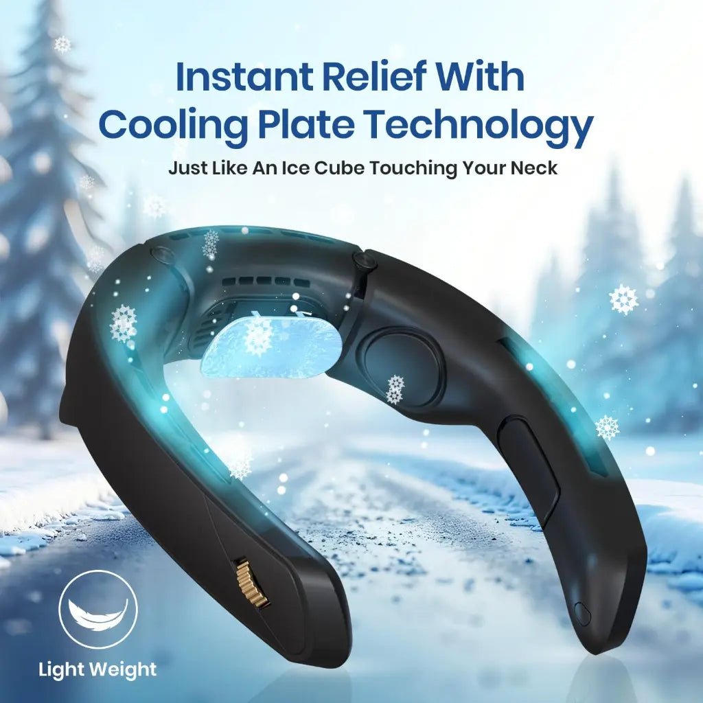Portronics Cool Aid POR 2680 Portable Hands-Free Neckband Cooling Fan with 360-Degree Adjustable Airflow