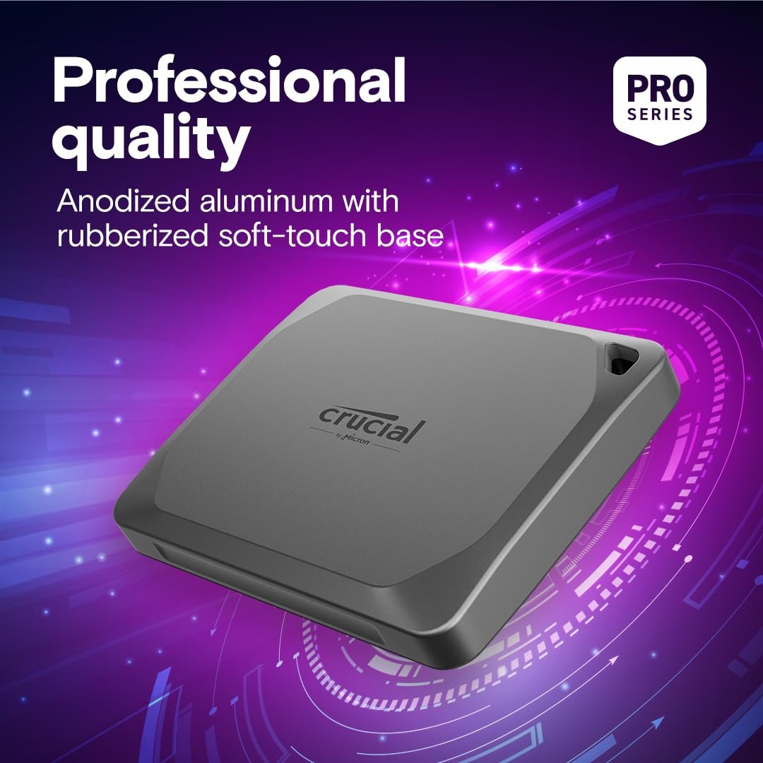 Crucial X9 Pro 2TB Portable SSD - High-Speed USB Type-C External Solid State Drive