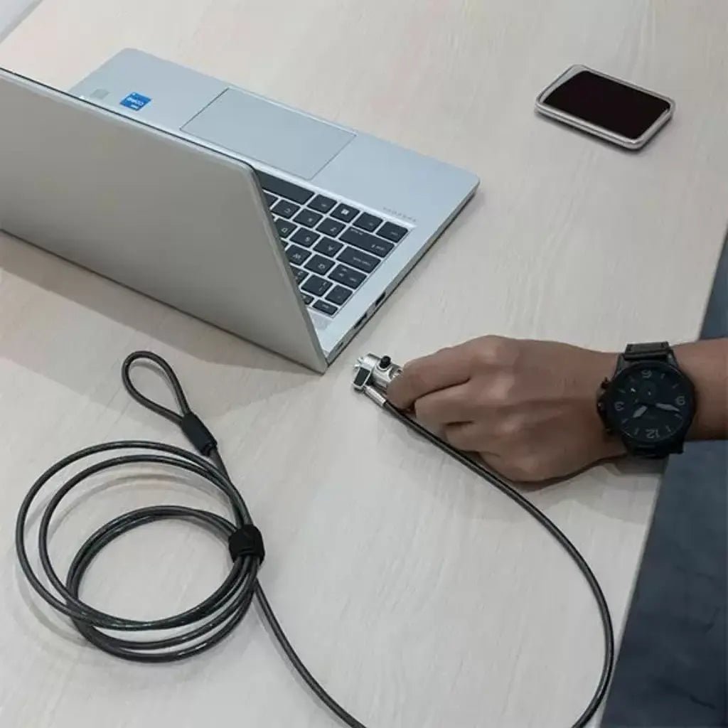 Cadyce CA-NANOCLK 2-Meter Keyed Nano Security Cable Lock for Laptops and Devices