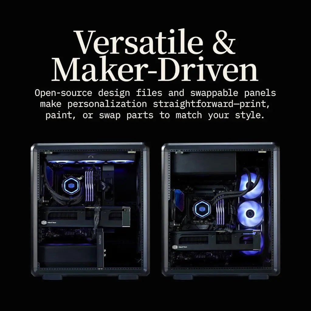 Cooler Master MasterFrame 500 Mesh ARGB Open-Frame Mid-Tower PC Case - Black
