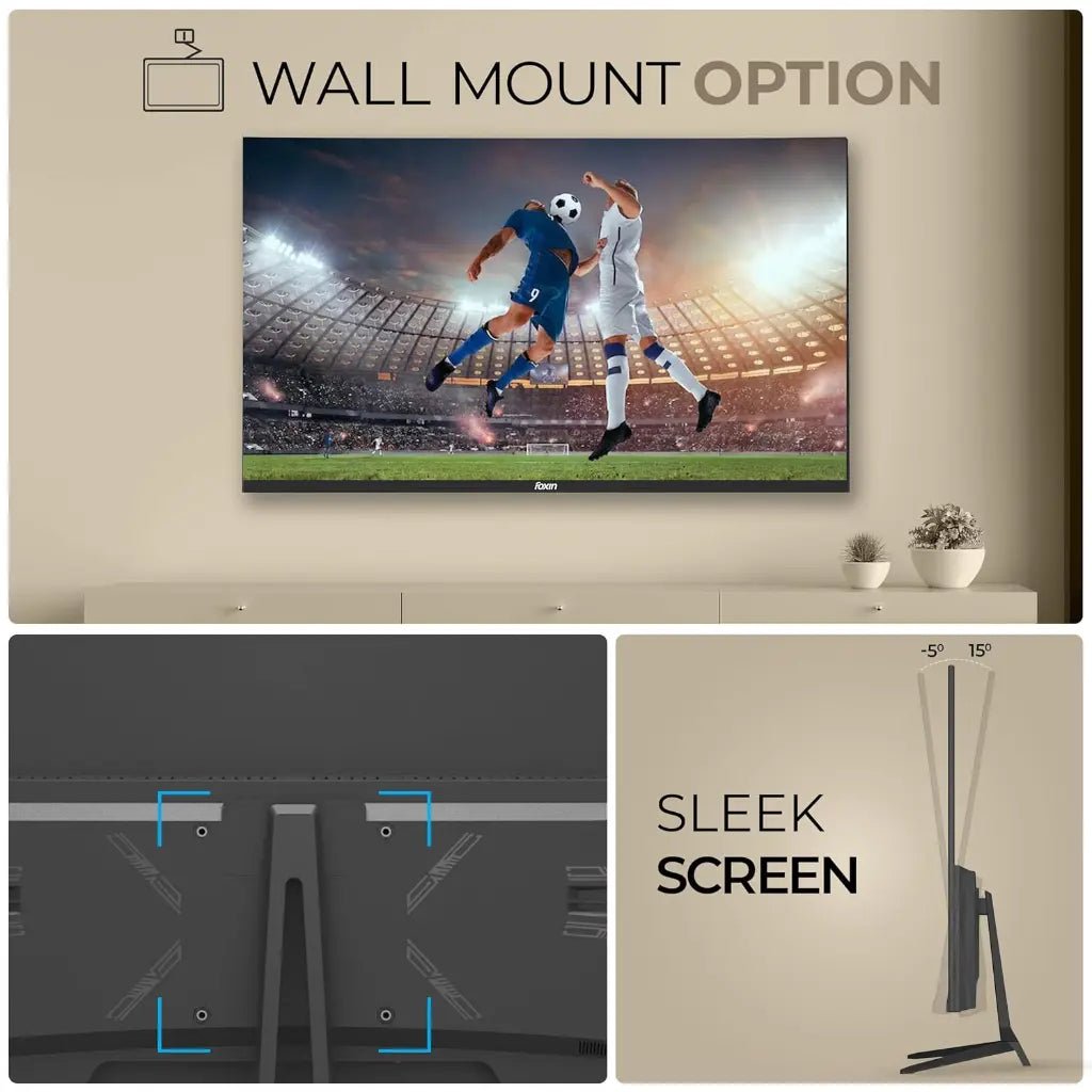 Foxin Elite 32-inch 75Hz Full HD LED Monitor with HDMI, VGA, and Integrated Speakers