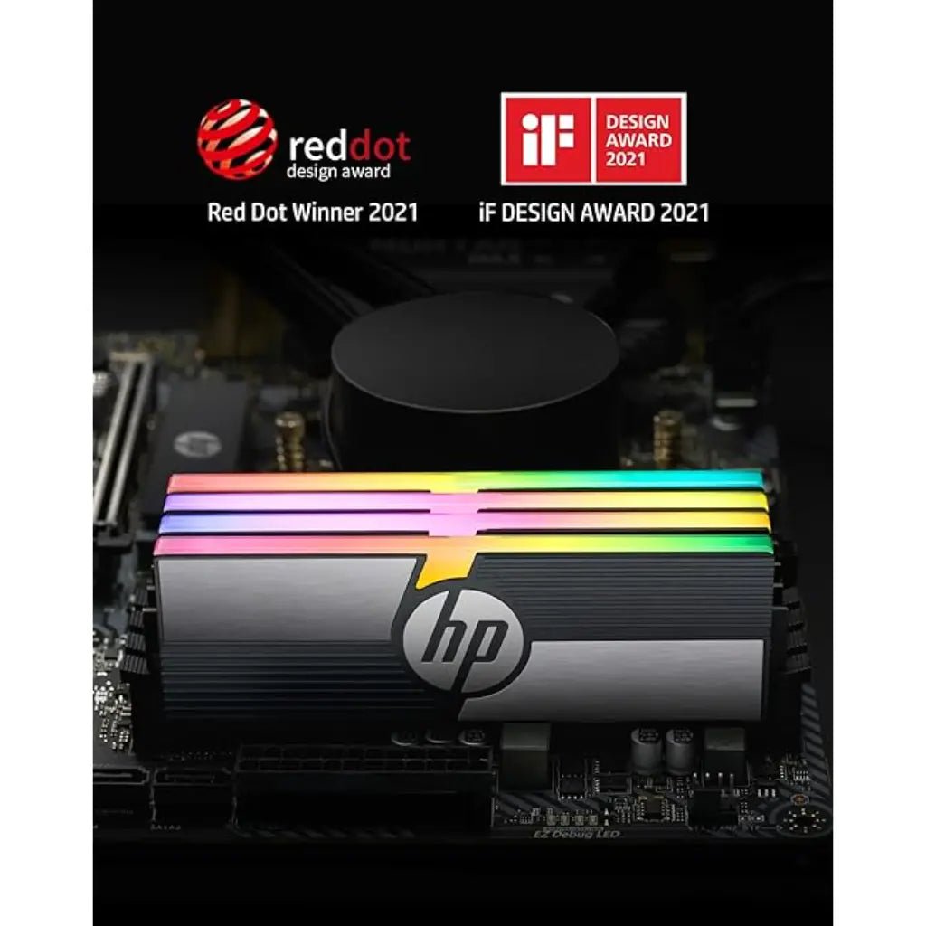 HP V10 16GB (2x8GB) RGB DDR4 3600MHz CL14 High-Performance Gaming Desktop Memory Kit