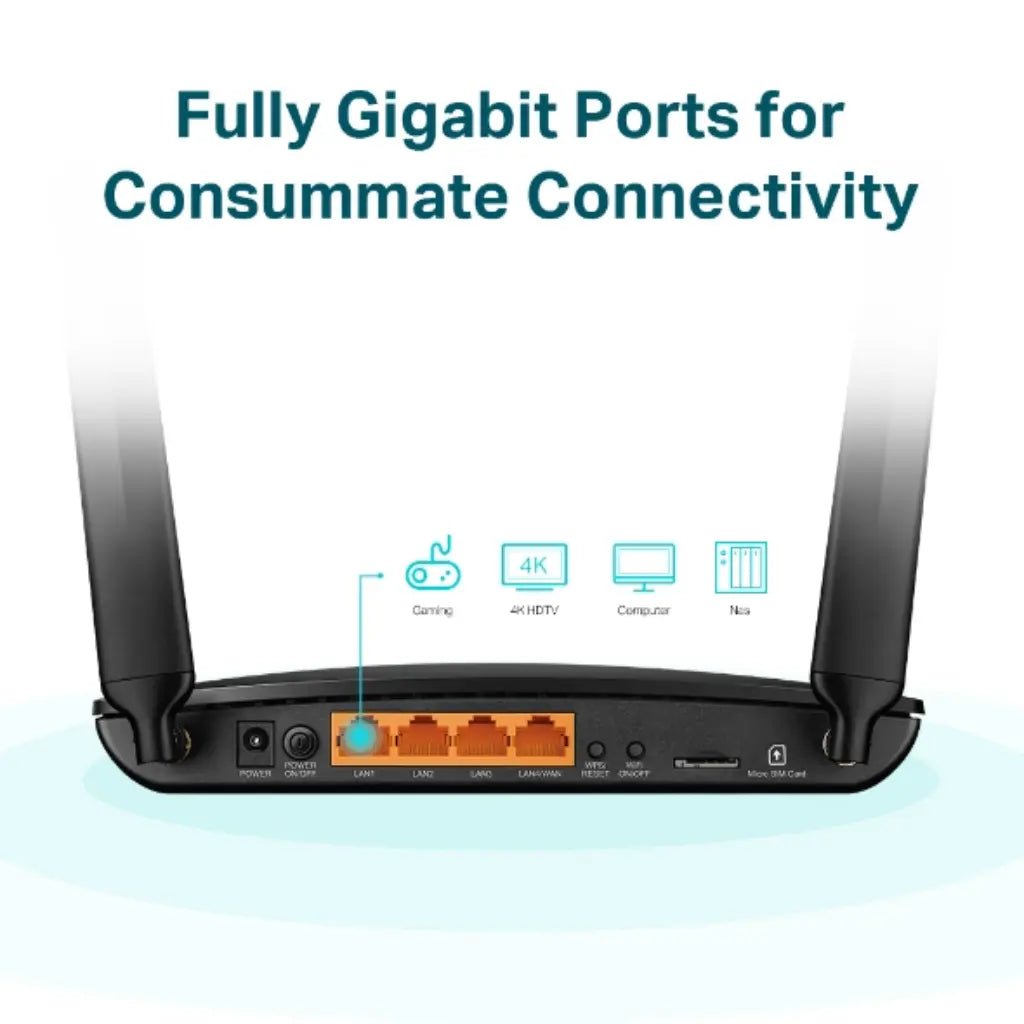 TP-Link Archer MR600 V3 4G+ Cat6 AC1200 Dual Band Gigabit Wireless Router