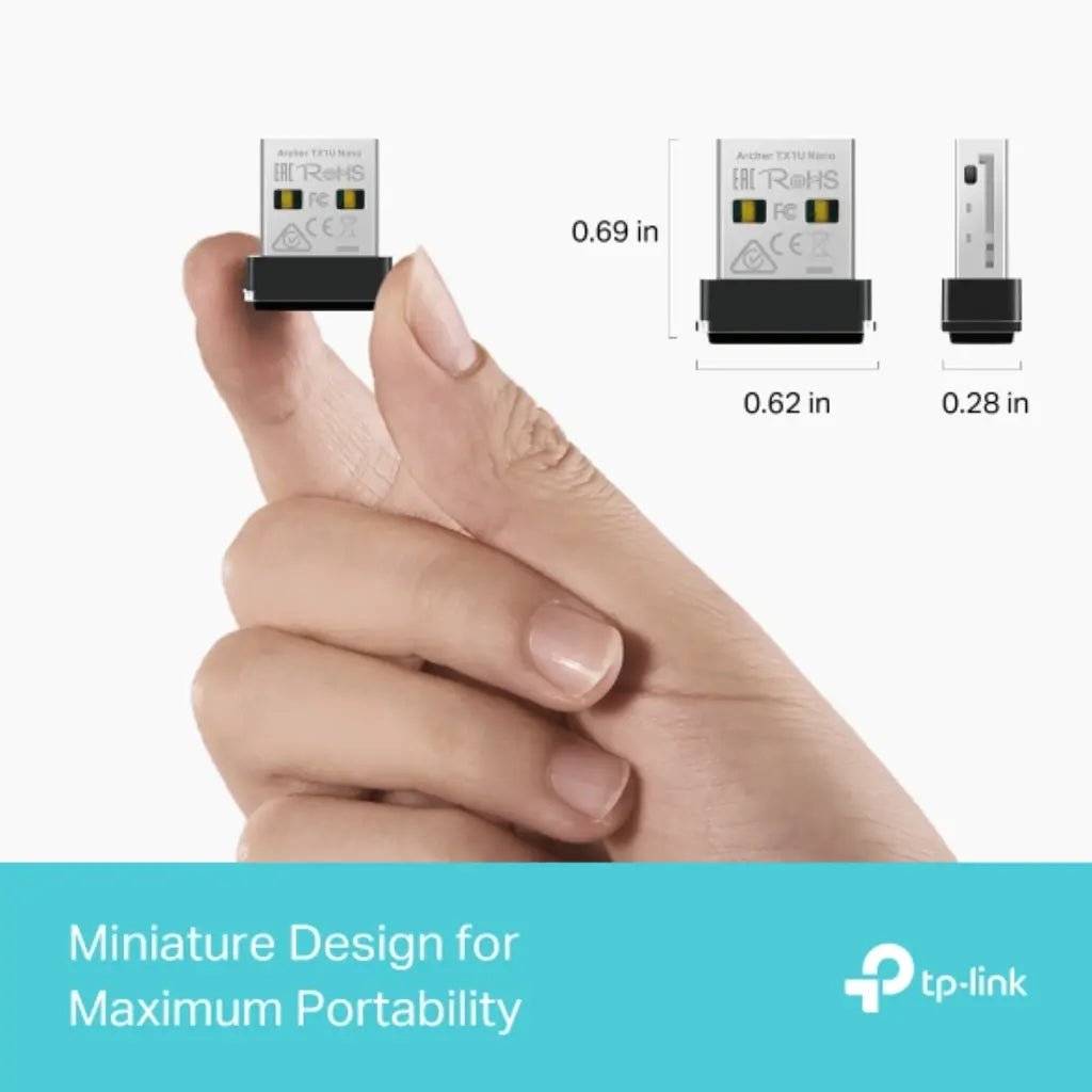 TP-Link Archer TX1U Nano AX3000 Wi-Fi 6 Dual Band Wireless USB Adapter