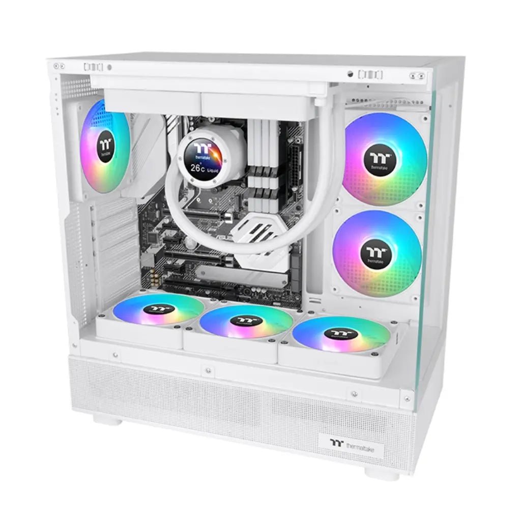 Thermaltake CT140 EX Reverse ARGB 140mm PWM Case Fan 3-Pack - White