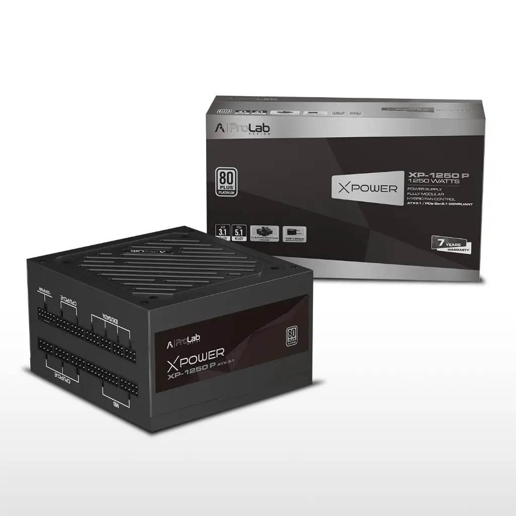 Prolab XPower XP-1250P 1250W 80+ Platinum Fully Modular ATX 3.1 Power Supply Unit