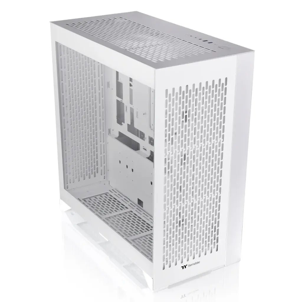 Thermaltake CTE E660 MX Dual-Chamber Mid Tower PC Case, White, 3-Way GPU Mount Support