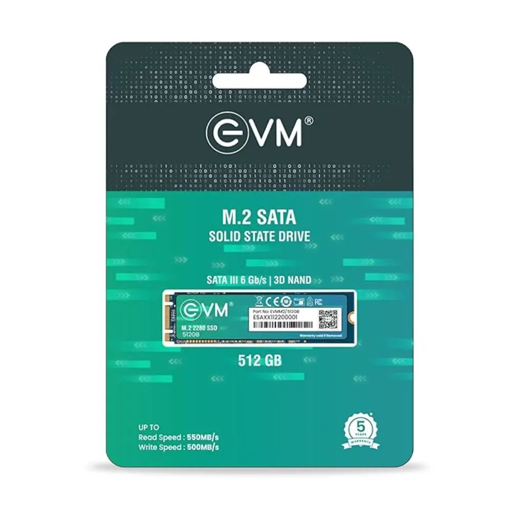 EVM EVMM2 512GB M.2 2280 SATA III Internal Solid State Drive (SSD)