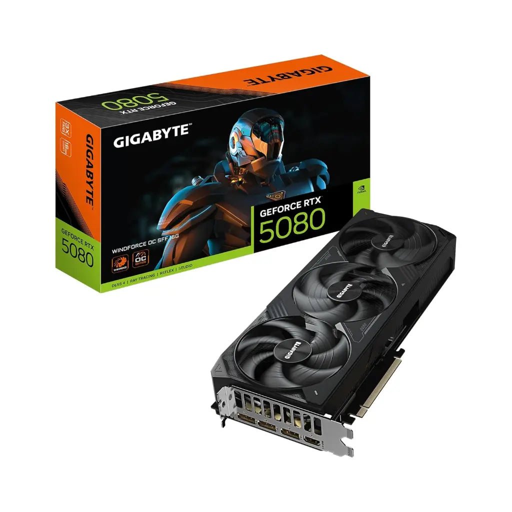 Gigabyte NVIDIA GeForce RTX 5080 WINDFORCE OC Small Form Factor 16GB GDDR7 Graphics Card