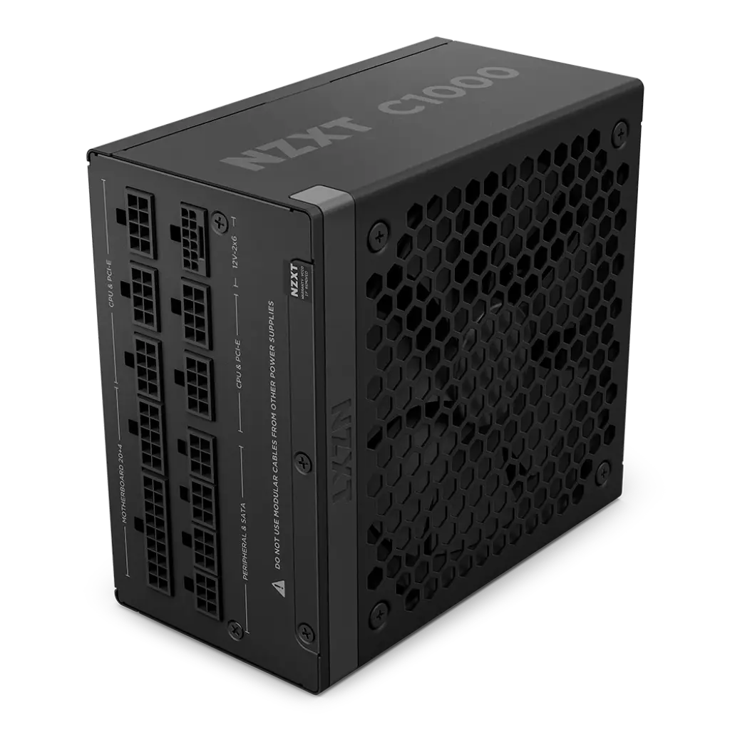 NZXT C1000 1000W Full Modular 80 Plus Gold ATX 3.1 Power Supply Unit