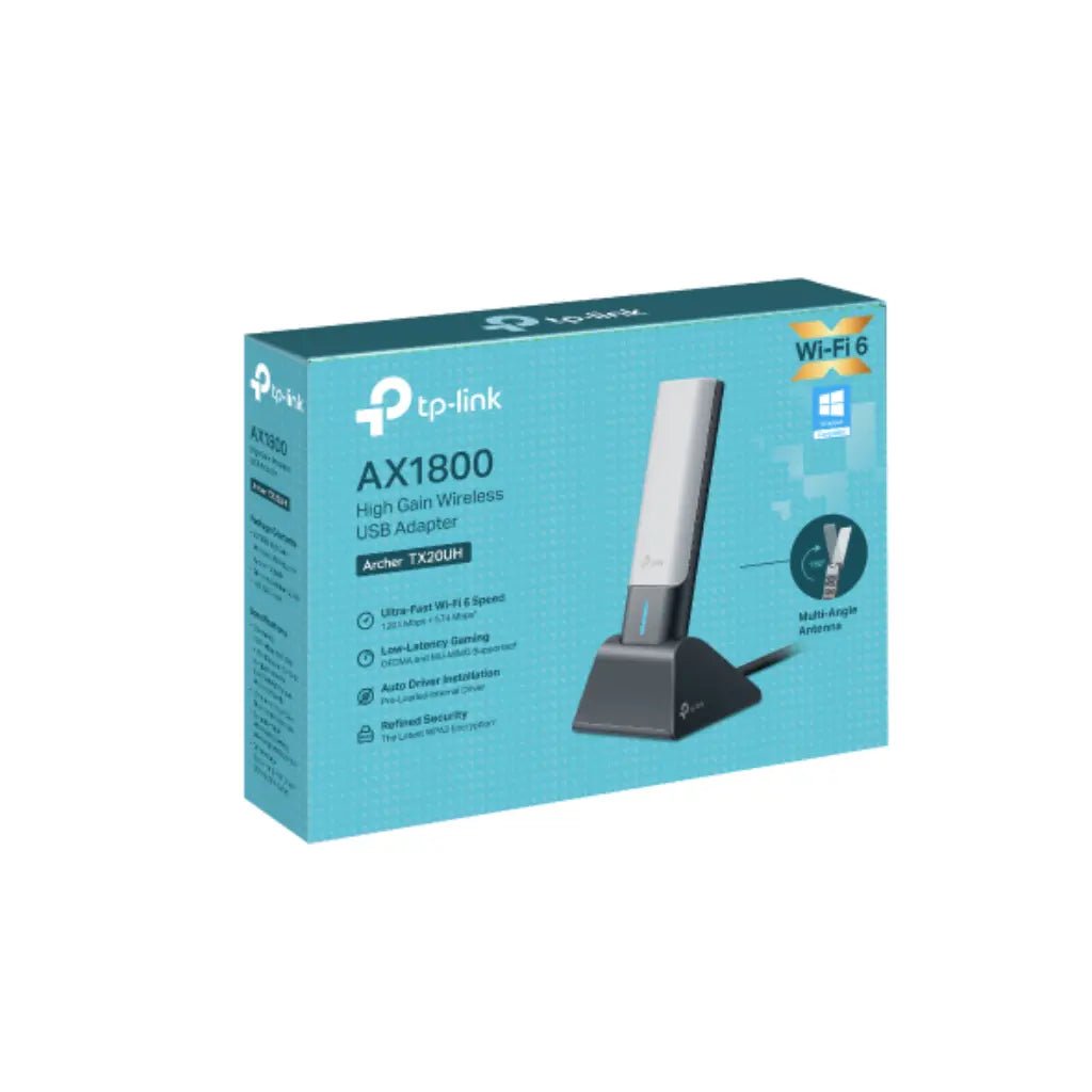 TP-Link Archer TX20UH AX1800 Dual-Band Wi-Fi 6 High-Gain Wireless USB Adapter