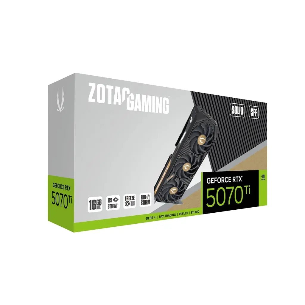 Zotac Gaming GeForce RTX 5070 Ti SOLID SFF 16GB GDDR7 Compact Graphics Card