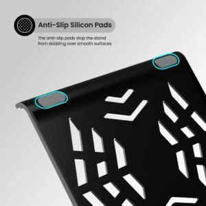 Portronics My Buddy Hexa 5 Foldable Laptop Stand with Adjustable Height and Ergonomic Design