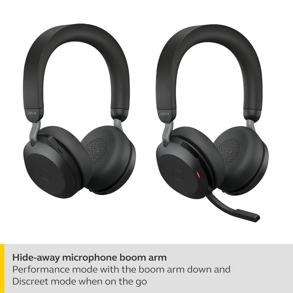 Jabra Evolve2 75 Professional Wireless Noise-Canceling Headset with USB-C Bluetooth Adapter