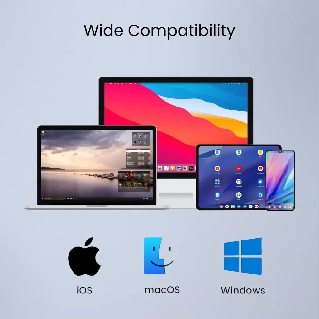 Portronics Bubble Dock Wireless Keyboard (POR 2192) - Dual Connectivity, Multi-Device Pairing, and Integrated Tablet Holder
