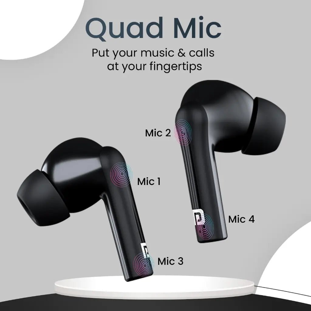 Portronics Harmonics Twins S6 (POR 1905) TWS Wireless Earbuds with 50 Hours Playtime